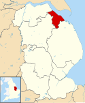 North East Lincolnshire UK locator map